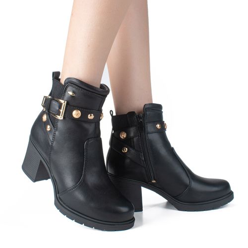 Bota Dakota de Cano Curto Preta