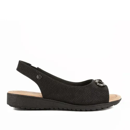 Sandália Campesí Flatform Preta