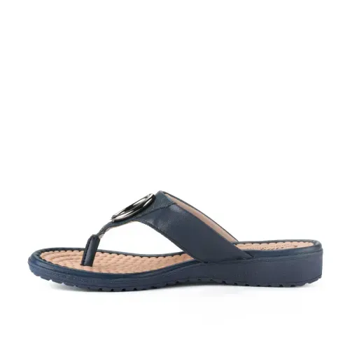 Chinelo Campesí  Anabela Azul Marinho