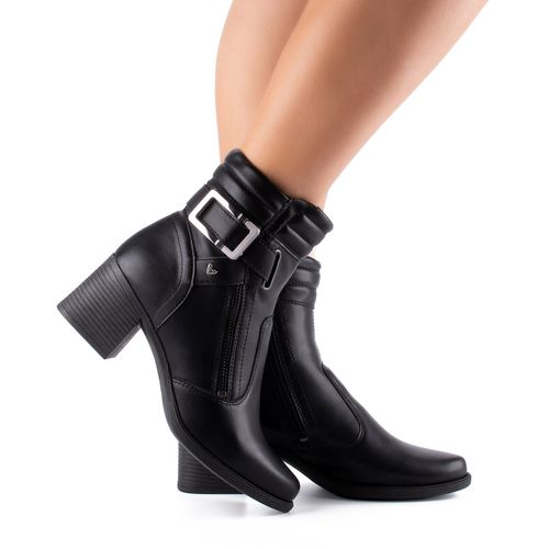 Bota Mississipi de Cano Curto Preta