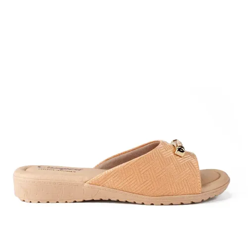 Tamanco Campesí Anabela Bege