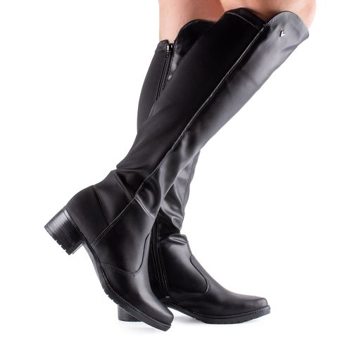 Bota Mississipi de Cano Longo Preta