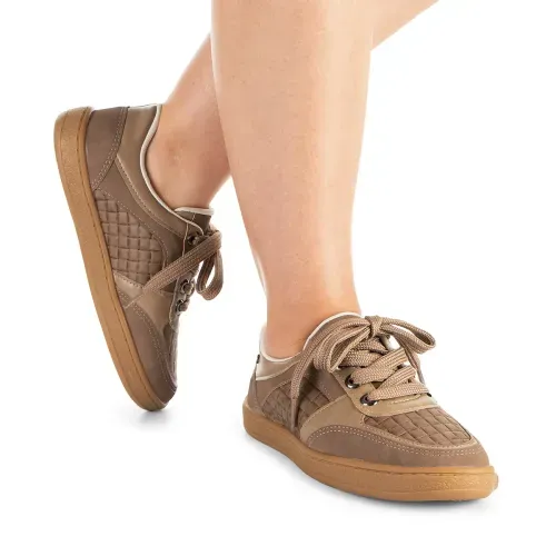 Tênis Tanara Casual Marrom