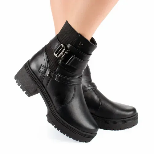 Bota Mississipi de Cano Curto Preta