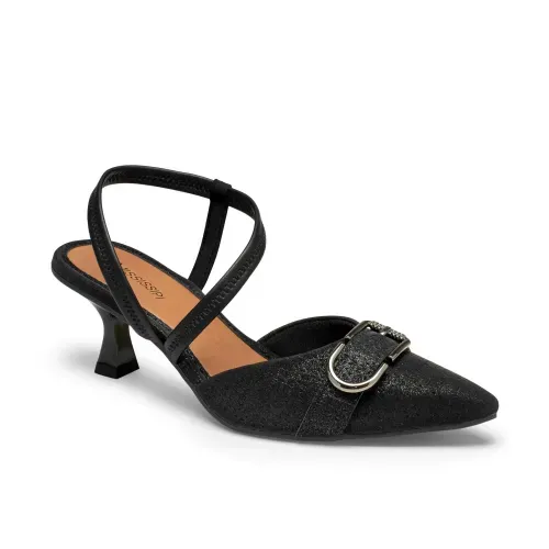 Sapato Mississipi de Salto Alto Preto