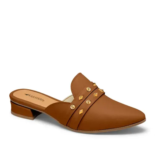 Mule Mississipi de Salto Bloco Caramelo