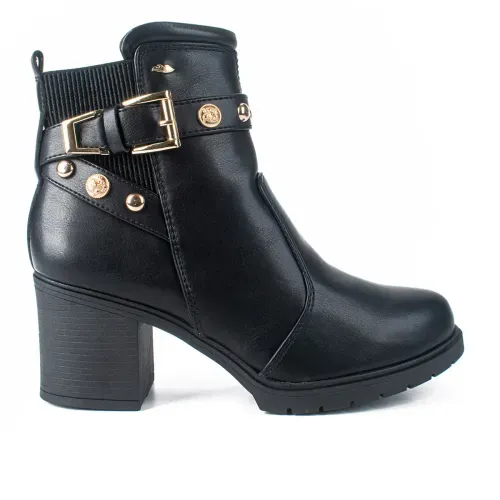 Bota Dakota de Cano Curto Preta