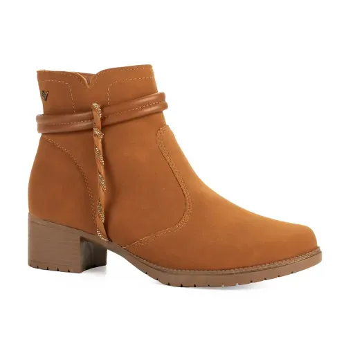 Bota Mississipi de Cano Curto Caramelo