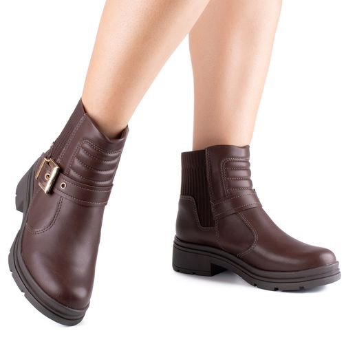 Bota Mississipi de Cano Curto Marrom