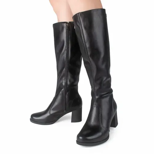 Bota Dakota de Cano Longo Preta