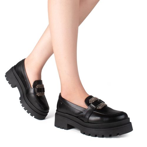 Sapato Dakota Loafer Tratorado Preto