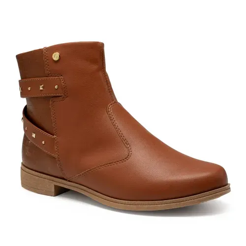 Bota Campesí de Cano Curto Caramelo