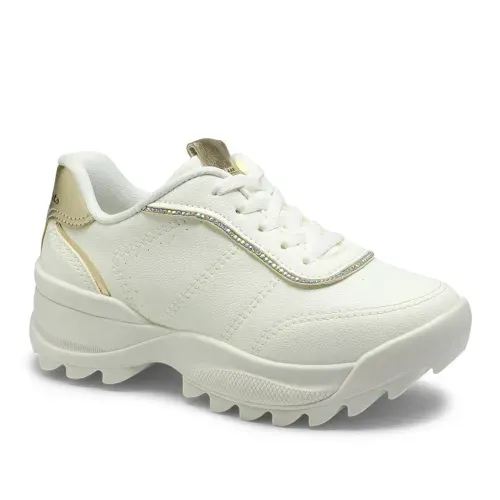 Tênis Pink Cats Infantil Tratorado Branco