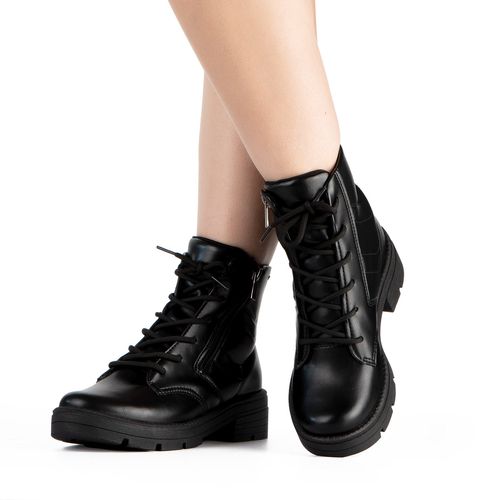 Bota Coturno Dakota Tratorada Preta