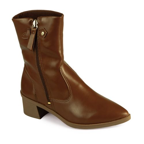 Bota Pink Cats Infantil de Cano Médio Marrom