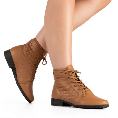 Bota Coturno Dakota Caramelo
