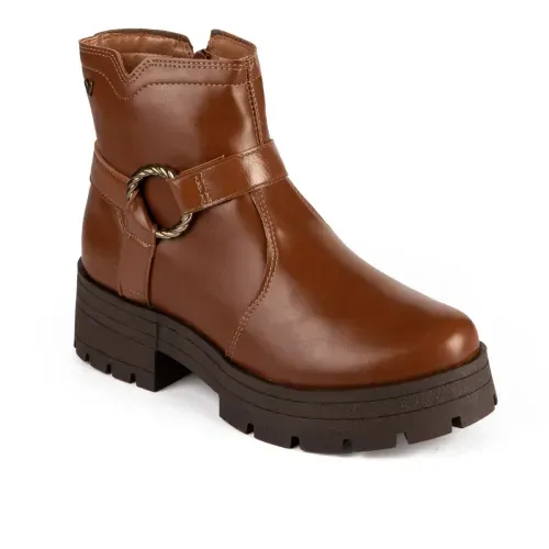 Bota Mississipi de Cano Curto Castanho