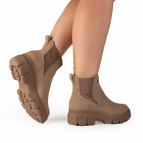 Bota Kolosh de Cano Curto Tratorada Marrom
