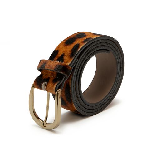 Cinto Dakota  de Couro Animal Print