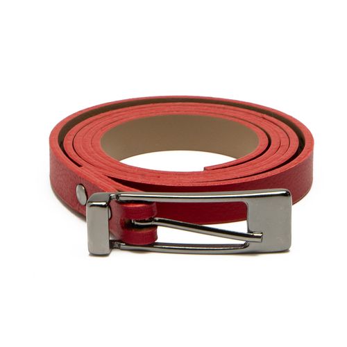 Cinto Dakota em Couro Vermelho