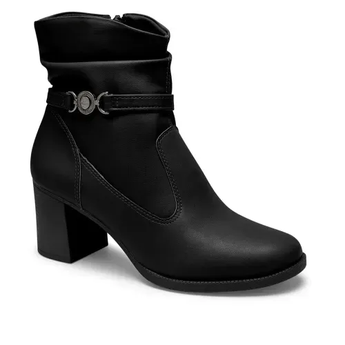 Bota Dakota de Cano Curto Preta