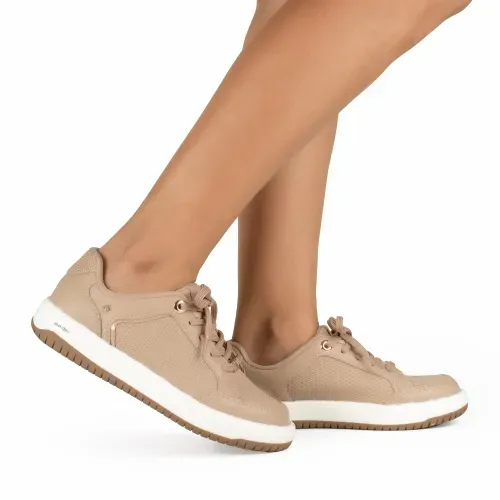 Tênis Kolosh Float Casual em Couro Marrom