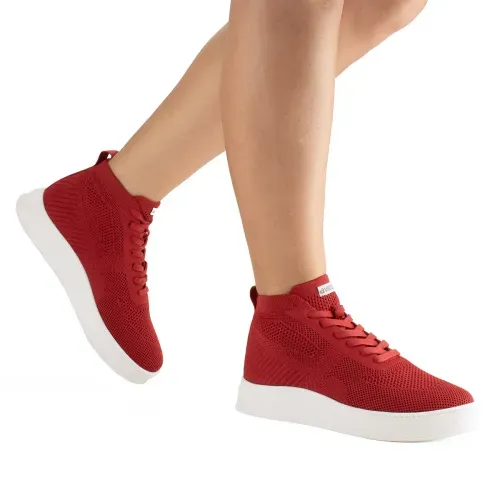 Tênis Mississipi de Cano Alto Vermelho