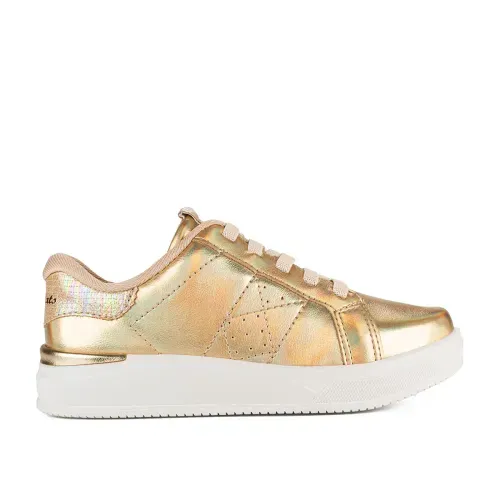Tênis Pink Cats Infantil Flatform Metalizado