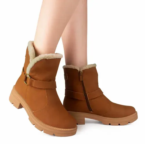 Bota Dakota de Cano Curto Caramelo