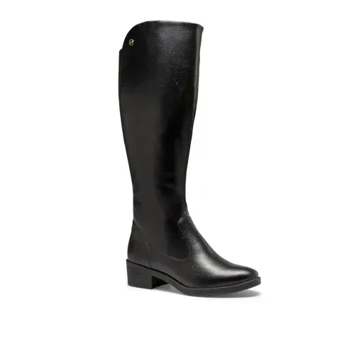 Bota Dakota de Cano Longo Preta