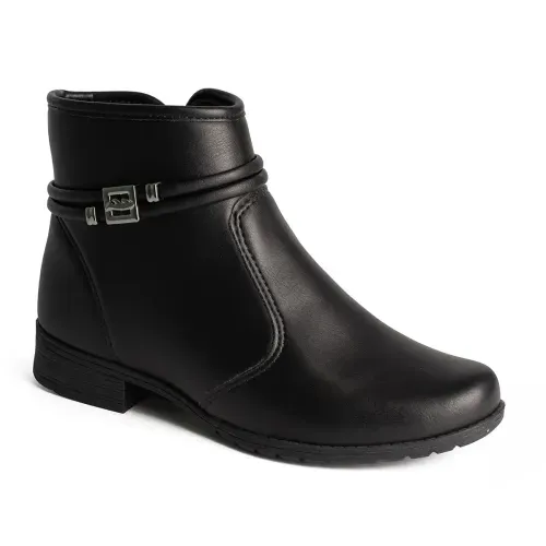 Bota Dakota de Cano Curto Preta