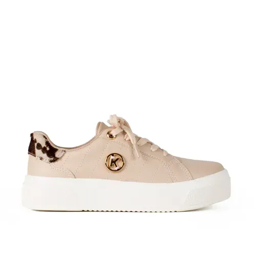 Tênis Kolosh Casual Flatform Bege