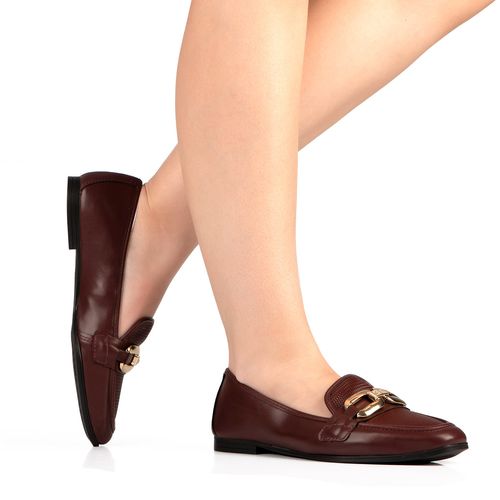 Sapato Dakota Loafer Bordô