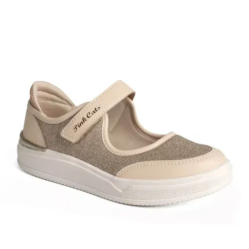 Tênis Pink Cats Infantil Bege