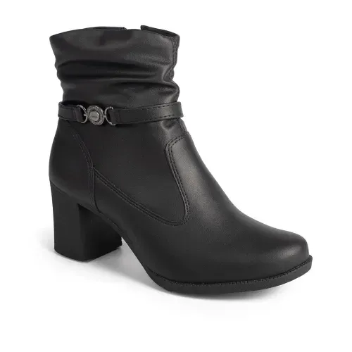 Bota Dakota de Cano Curto Preta