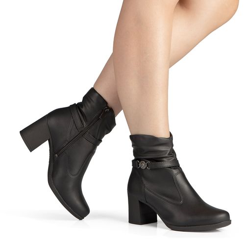 Bota Dakota de Cano Curto Preta