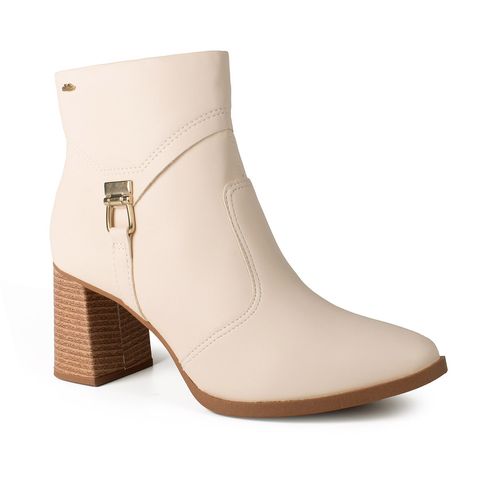 Bota Dakota de Cano Curto Bege