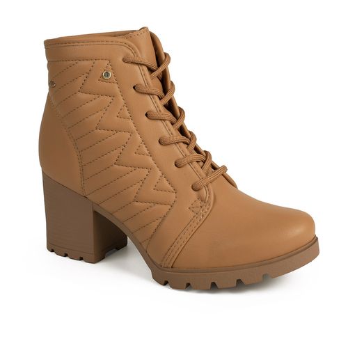Bota Coturno Dakota de Salto Bloco Bege