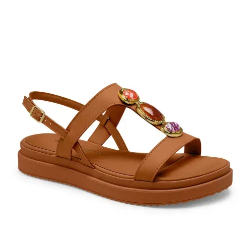 Sandália Dakota Flatform Caramelo