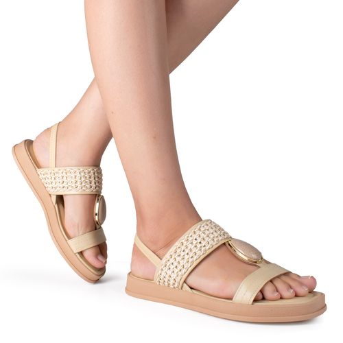 Sandália Dakota Flatform Bege