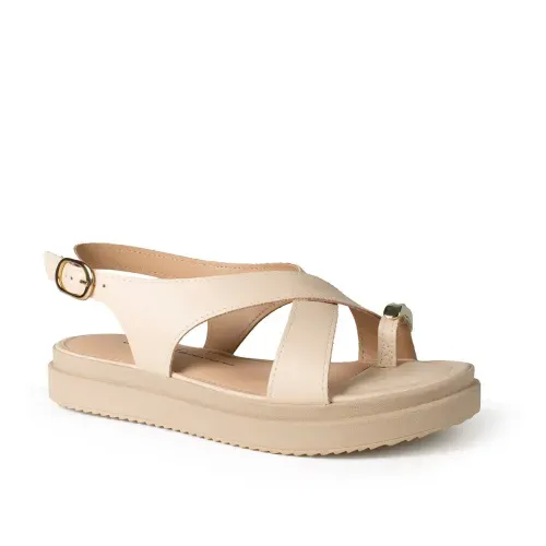 Sandália Dakota Flatform Bege