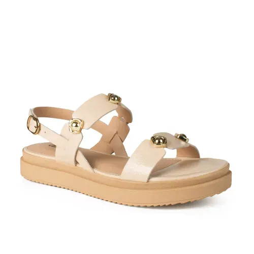 Sandália Dakota Flatform Bege