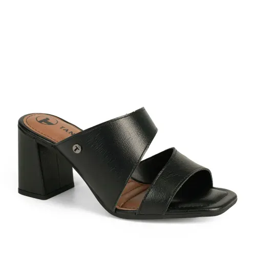 Tamanco Tanara de Salto Bloco Preto