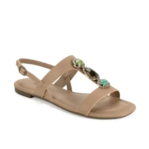 Sandália Dakota Rasteira Marrom