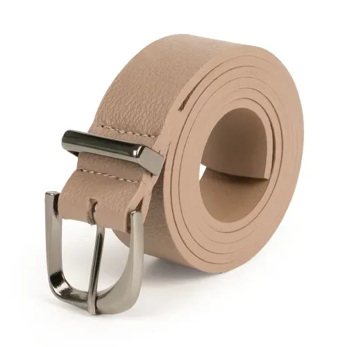 Cinto Dakota em Couro Bege
