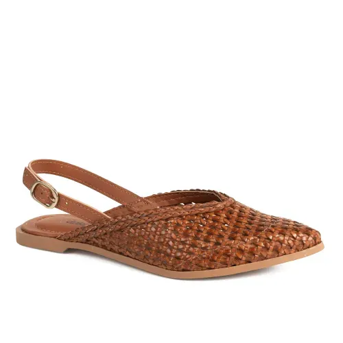 Sapatilha Dakota Slingback Caramelo