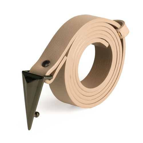 Cinto Dakota em Couro Bege