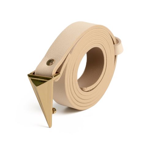 Cinto Dakota em Couro Bege