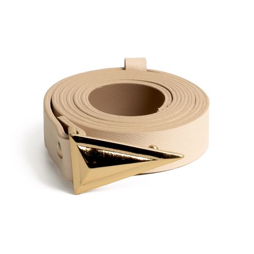 Cinto Dakota em Couro Bege