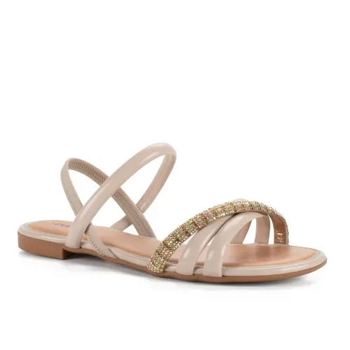 Sandália Mississipi Rasteira Bege